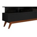 Ver imagem 5 de Rack com Painel Vivare Wood 160cm Preto - Germai Móveis