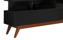 Ver imagem 5 de Rack com Painel Vivare Wood 160cm Preto - Germai Móveis