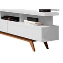 Ver imagem 5 de Rack com Painel Vivare Wood 180cm Branco - Germai Móveis
