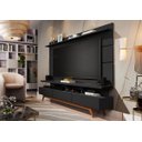 Ver imagem 2 de Rack com Painel Vivare Wood 180cm Preto - Germai Móveis