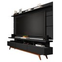 Ver imagem 1 de Rack com Painel Vivare Wood 180cm Preto - Germai Móveis