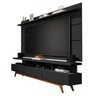 Rack com Painel Vivare Wood 180cm Preto - Germai Móveis - 1