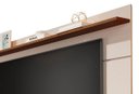 Ver imagem 3 de Rack com Painel Vivare Wood 180cm Off White com Freijó - Giga Móveis