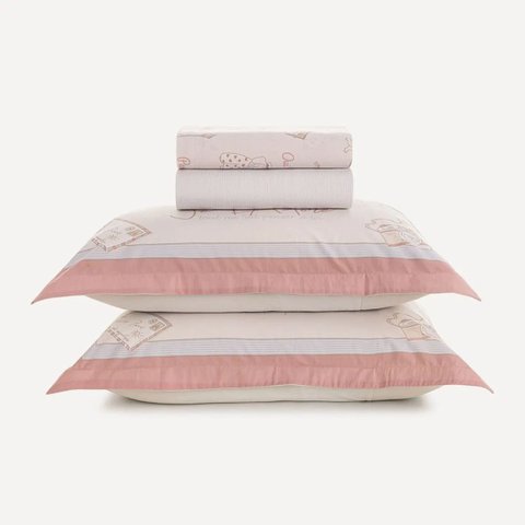 Jogo de Cama Casal Karsten Infantil Jolie 220x250cm 100% Algodão