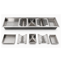 Ver imagem 2 de Canal Organizador Inox 201 60X18,5X14 cm Gyc-6018 - Levo Levo Inox