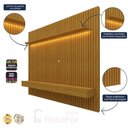 Ver imagem 2 de Home para TV Ripado com LED Nobre Clean 230 Naturale - Gelius