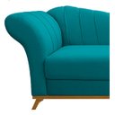 Ver imagem 5 de Recamier Vanessa 1,85M Lado Direito Suede Azul Turquesa - Doce Sonho Móveis