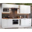 Ver imagem 1 de Cozinha Modulada Americana Completa 12 Peças 5aéreos+4balcões+3complementos Cz314 Branco2 Aéreos