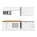 Ver mais imagens de Cozinha Modulada Americana Completa 12 Peças 5aéreos+4balcões+3complementos Cz314 Branco2 Aéreos