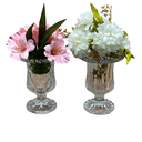 Ver imagem 2 de Vaso Transparente com Pé em Vidro Sodo-Cálcico 14.5 cm Diamond