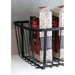 Cesto Aramado Multiuso Organizador Fruteira Cozinha Metalla Aço Carbono Yoi Preto - 5 Cesto Aramado Multiuso Organizador Fruteira Cozinha Metalla Aço Carbono Yoi Preto - 5