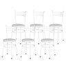 Kit 6 Cadeiras Epoxi Branca para Cozinha: Branco - 1