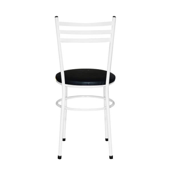 Kit 6 Cadeiras Epoxi Branca para Cozinha: Preto - 5