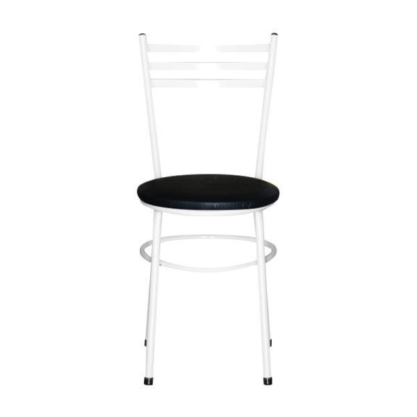 Kit 6 Cadeiras Epoxi Branca para Cozinha: Preto - 3