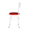 Ver imagem 4 de Kit 6 Cadeiras Epoxi Branca para Cozinha: Vermelho
