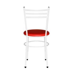Kit 6 Cadeiras Epoxi Branca para Cozinha: Vermelho - 5