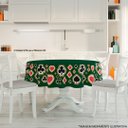 Ver imagem 2 de Toalha de Mesa Redonda 4 Lugares Naipes Verde