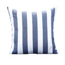 Ver imagem 1 de Coleção Náutica - Almofada Listras Azul Marinho Quadrada Tipo:completa