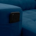 Ver imagem 5 de Sofá Retrátil/Reclinável Arizona 2,30m Suede Velut Azul Marinho Marinho - King House