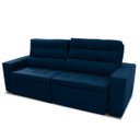 Ver imagem 3 de Sofá Retrátil/Reclinável Arizona 2,30m Suede Velut Azul Marinho Marinho - King House