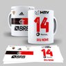 Caneca Flamengo Personalizada Com Nome Branca 2020 - 1