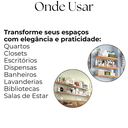 Ver imagem 4 de Kit 6 Suportes de Parede 20cm Mão Francesa Cantoneira para Prateleira Suspensa Aço Robusto Branco