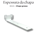 Ver imagem 4 de Kit 6 Suportes de Parede 20cm Mão Francesa Cantoneira para Prateleira Suspensa Aço Robusto Branco