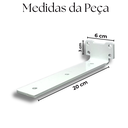 Ver imagem 3 de Kit 6 Suportes de Parede 20cm Mão Francesa Cantoneira para Prateleira Suspensa Aço Robusto Branco