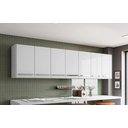 Ver imagem 2 de Armario Aereo Cozinha 7 Portas Branco Bangladesh Bela Casa