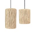 Ver imagem 2 de Kit de Luminárias Pendentes Milão e Leblon em Sisal Natural