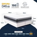Ver imagem 5 de Cama Box com Colchão de Espuma D45 Double Face Territory Hellen Queen 158cm