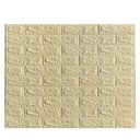 Ver imagem 1 de Kit 10 Un/ Espuma 3d - Tijolo Rústico - Amarelo Claro