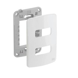 Placa 4x2 2 Posições Branca + Suporte Compose Weg - 1