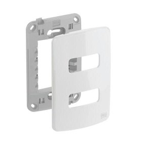 Placa 4x2 2 Posições Branca + Suporte Compose Weg