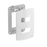 Placa 4x2 2 Posições Branca + Suporte Compose Weg - 1