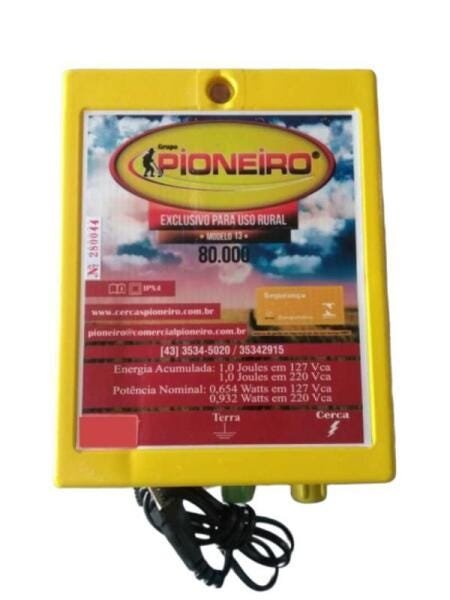 Eletrificador De Cerca Pioneiro 80Km 127 Volts - 1