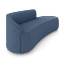 Ver imagem 7 de Sofá 4 Lugares Orgânico 220cm Morgan e Poltrona Lua Suede Azul M D03 - D'Rossi