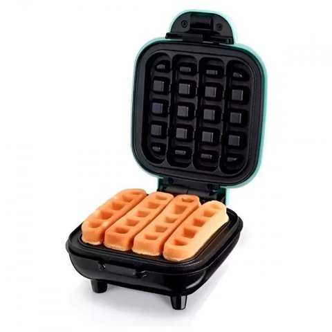 Mini Máquina Waffle Quadrada 110v Antiaderente - 4 Porções Rápidas