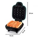 Ver imagem 5 de Mini Máquina Waffle Quadrada 110v Antiaderente - 4 Porções Rápidas