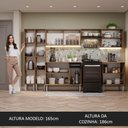 Ver imagem 6 de Armário de Cozinha Completa 293cm Rustic/Preto Emilly Madesa 04