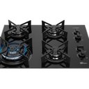 Ver imagem 4 de Cooktop a Gás Fischer 4 Bocas Tc Fit Line Trempe Iron