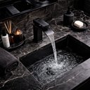 Ver imagem 6 de Torneira de Banheiro Lavatório com Misturador Monocomando de Bancada Luxo Inox Preta Brinovar