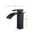 Ver imagem 5 de Torneira de Banheiro Lavatório com Misturador Monocomando de Bancada Luxo Inox Preta Brinovar