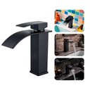 Ver imagem 2 de Torneira de Banheiro Lavatório com Misturador Monocomando de Bancada Luxo Inox Preta Brinovar