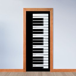 Adesivo de Porta - Piano - 2