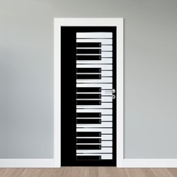 Adesivo de Porta - Piano - 1