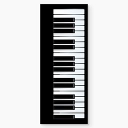 Adesivo de Porta - Piano - 4
