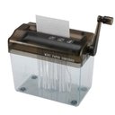 Ver imagem 2 de Picador de Papel Manual com Manivela Portatil Cesto Integrado para Documentos Cartao Mesa Escritorio