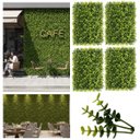 Ver imagem 5 de 6 Placas Revestimento Parede Folhas Artificiais Jardim Vertical para Comercio