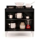 Ver imagem 5 de Balcão para Cooktop 2s Brenda Preto 80cm